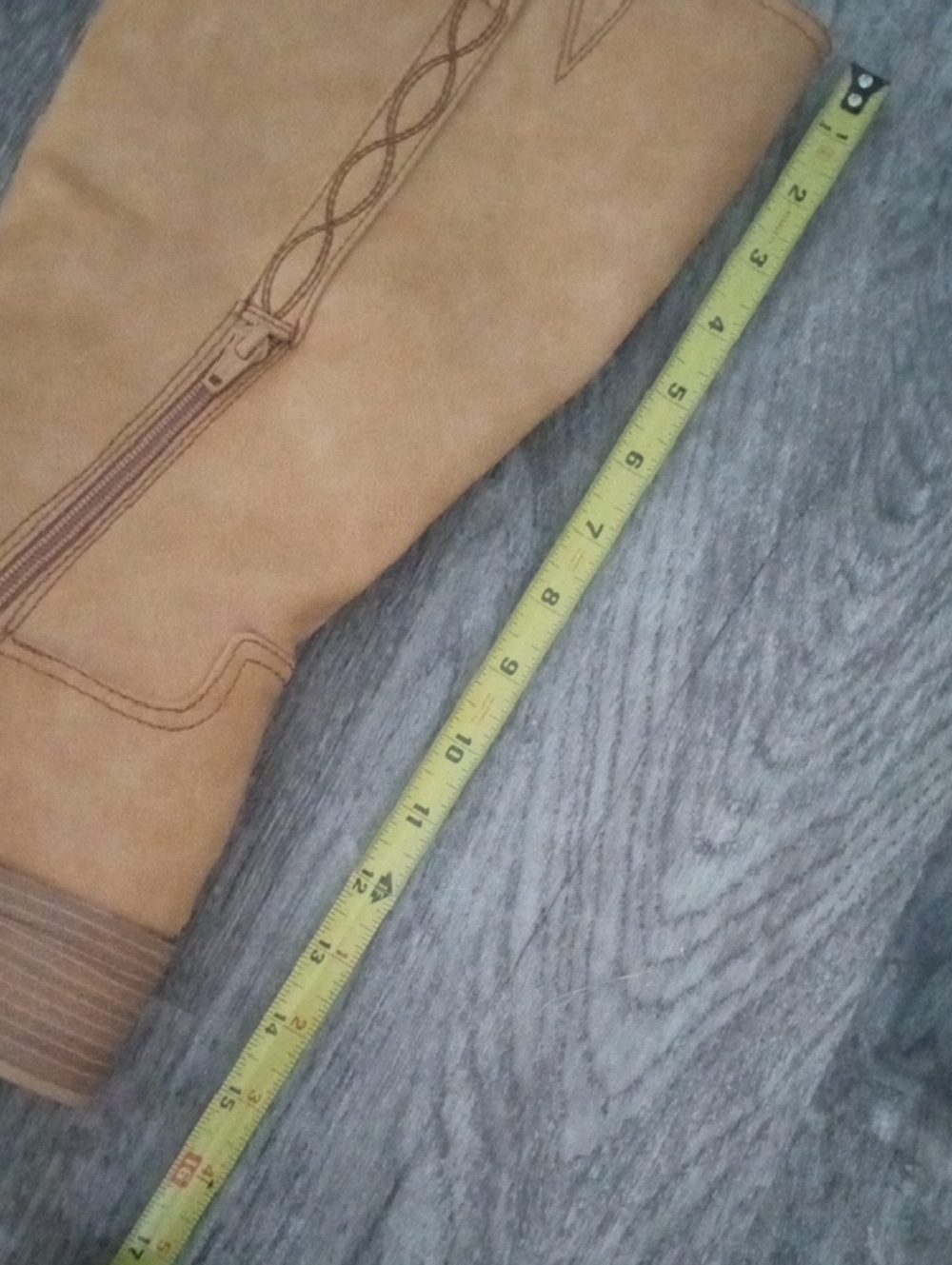 Tan Mid-calf Riding Boots - Picture 6 of 10